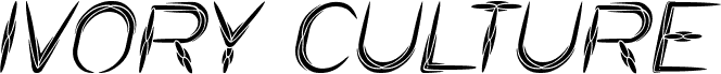 Náhled písma IVORY CULTURE Italic