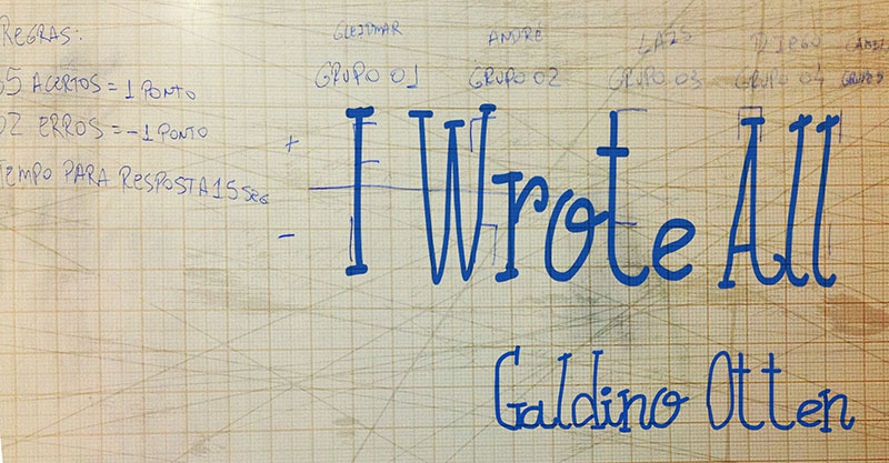 I Wrote All Czcionka
