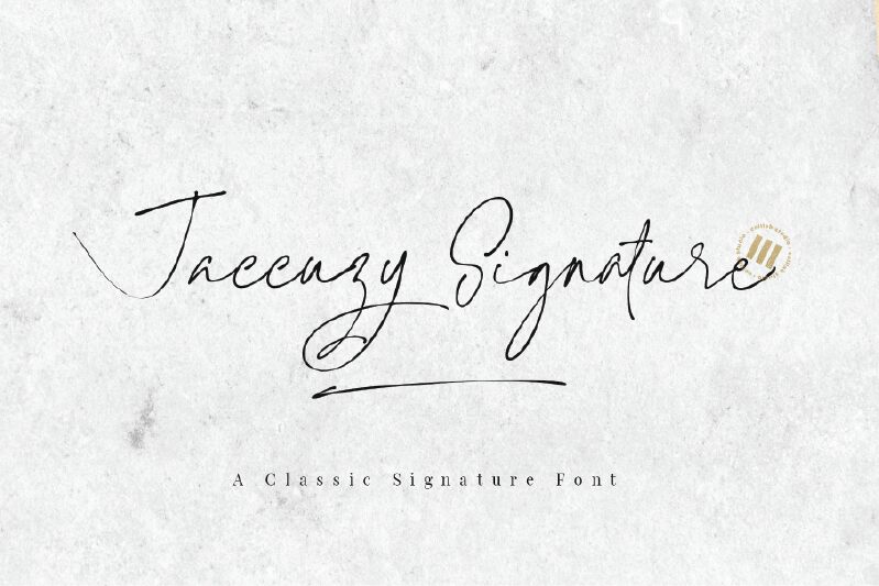 Jaccuzy Signature Czcionka