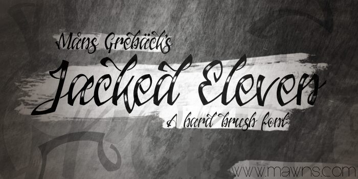 Jacked Eleven Highlight Schriftart