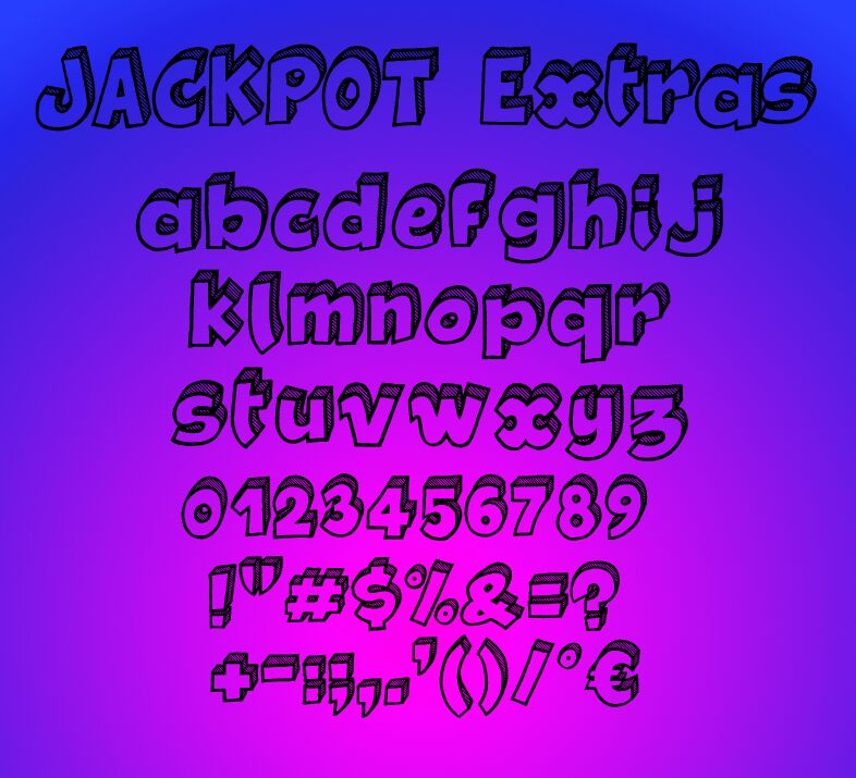 Jackpot Schriftart
