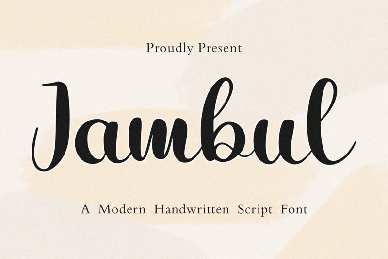 Jambul Schriftart