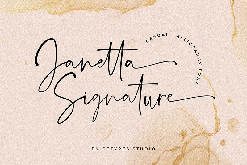 JanettaSignature font | Fonts2u.com