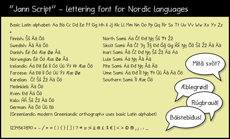 Jann Script Schriftart