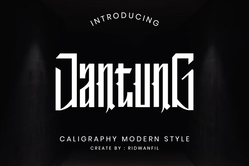 Jantung Schriftart