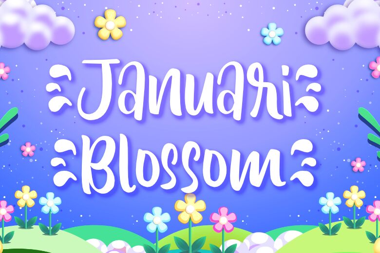 Januari Blossom Schriftart