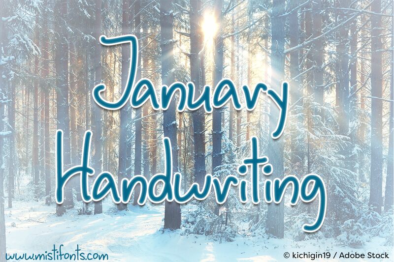 January Handwriting Czcionka