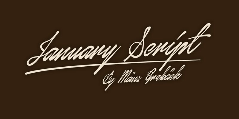 January Script Carattere