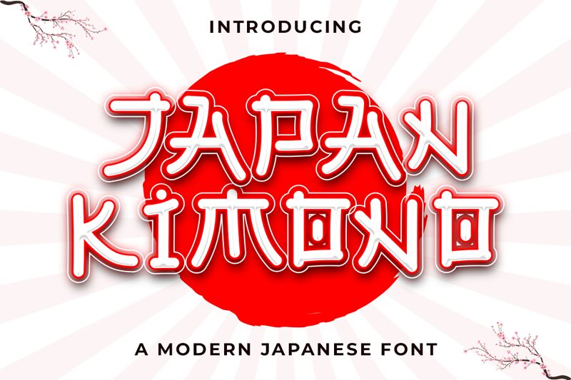 Japan Kimono Шрифт