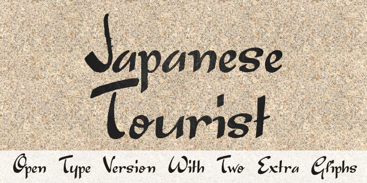 Japanese Tourist Schriftart