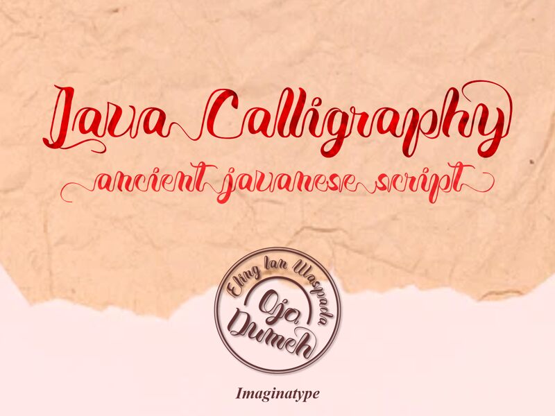 Java Calligraphy Schriftart