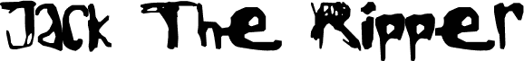Preview of the Jack The Ripper font