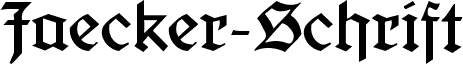 Jaecker-Schrift