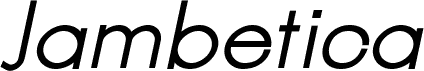 Jambetica-Italic