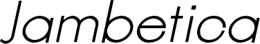 Jambetica-LightItalic