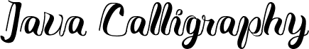 Java Calligraphy
