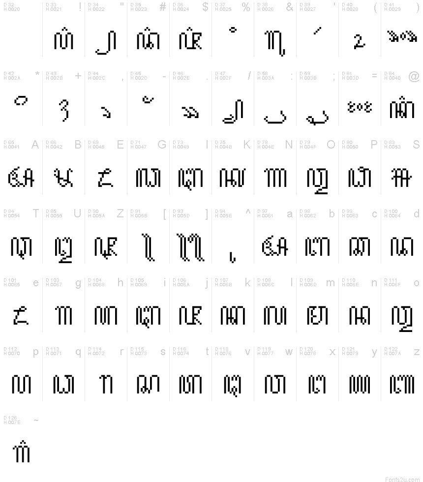 JavaneseHierogly font