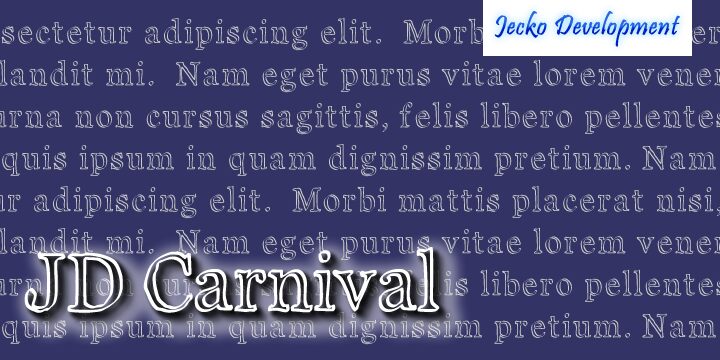 JD Carnival Schriftart