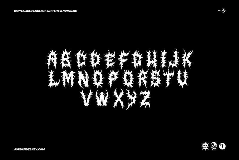 JD-MUTILATION Schriftart