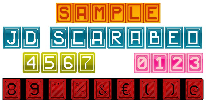 JD Scarabeo Light Czcionka