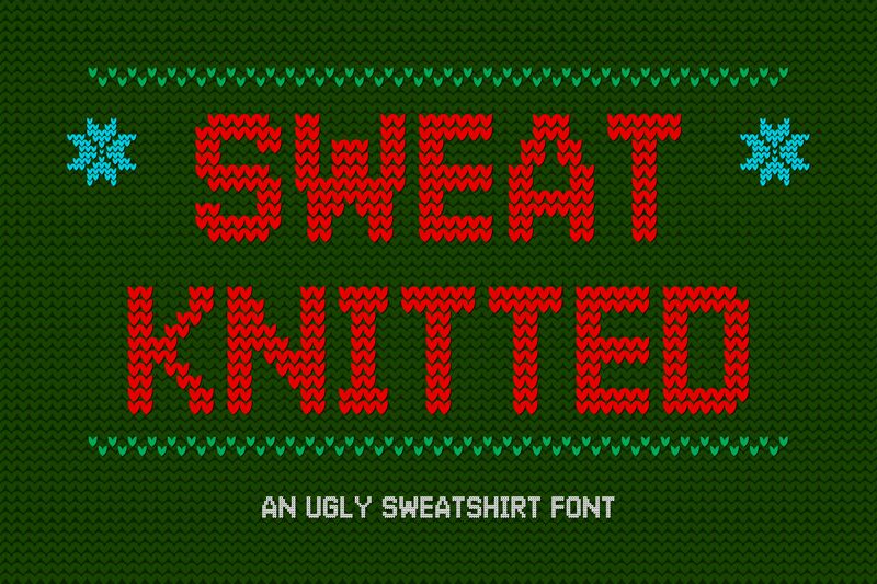 JDR-SweatKnitted Schriftart