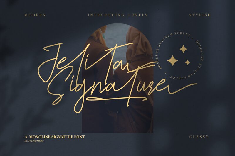 Jelitta Signature Schriftart