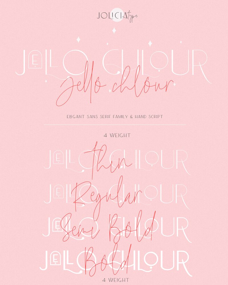 Jello Chlour Script Schriftart