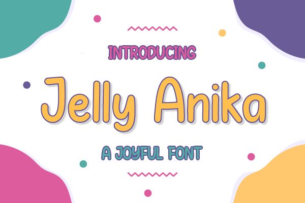 Jelly Anika Schriftart