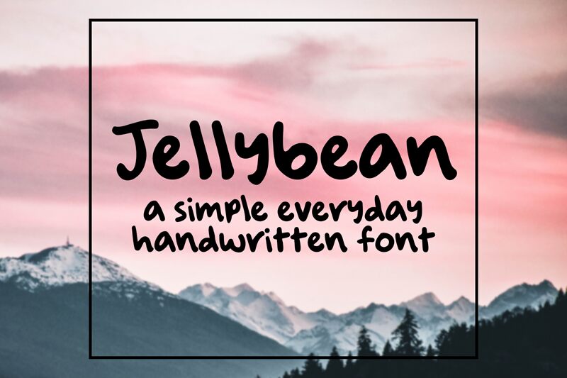 Jellybean Schriftart