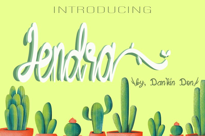 Jendra Schriftart