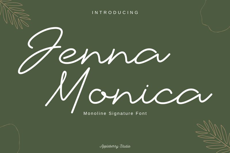 Jenna Monica الخط