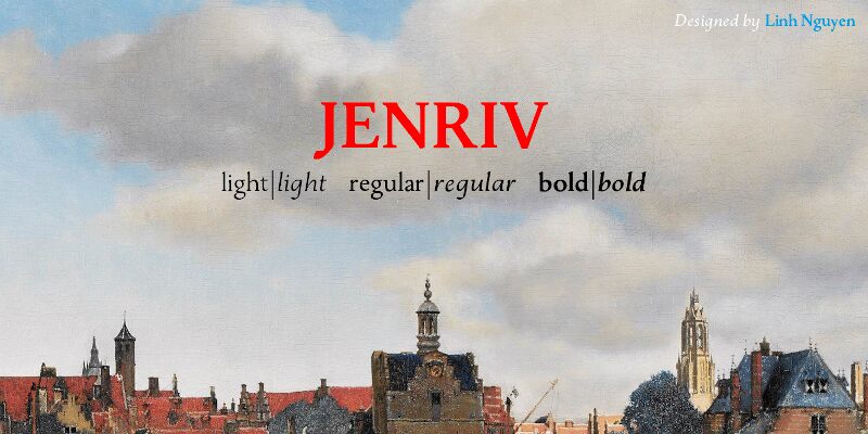 Jenriv Schriftart