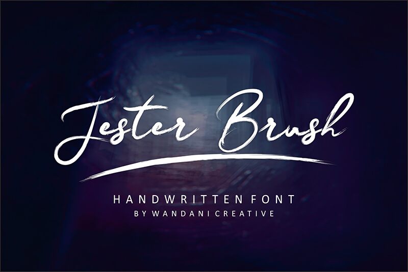 Jester Brush フォント