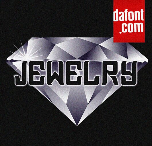 Presentazione e campione visivo del carattere Jewelry Book Regular