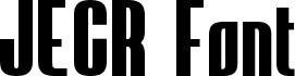 JECR Font Bold