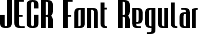 JECR Font Regular