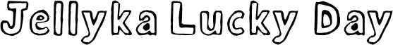 Preview of the Jellyka Lucky Day font