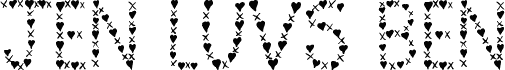 *Jen Luvs Ben*(4ever) 字体预览