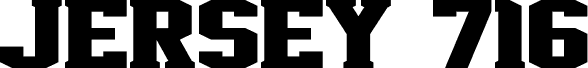 Preview of the Jersey 716 font