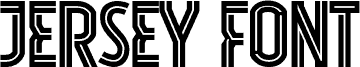 Jersey Font Personal Use