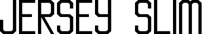 Preview of the Jersey Slim Regular font