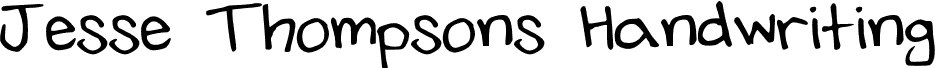JesseThompsonsHandwriting-Regular