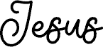 Jesus шрифт