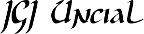 Podgląd czcionki JGJ Uncial Italic
