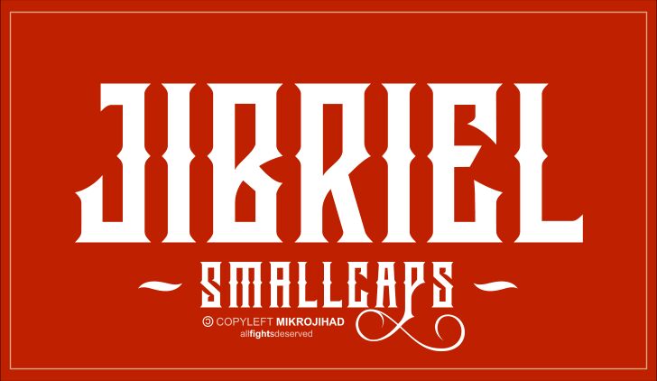Jibriel Schriftart