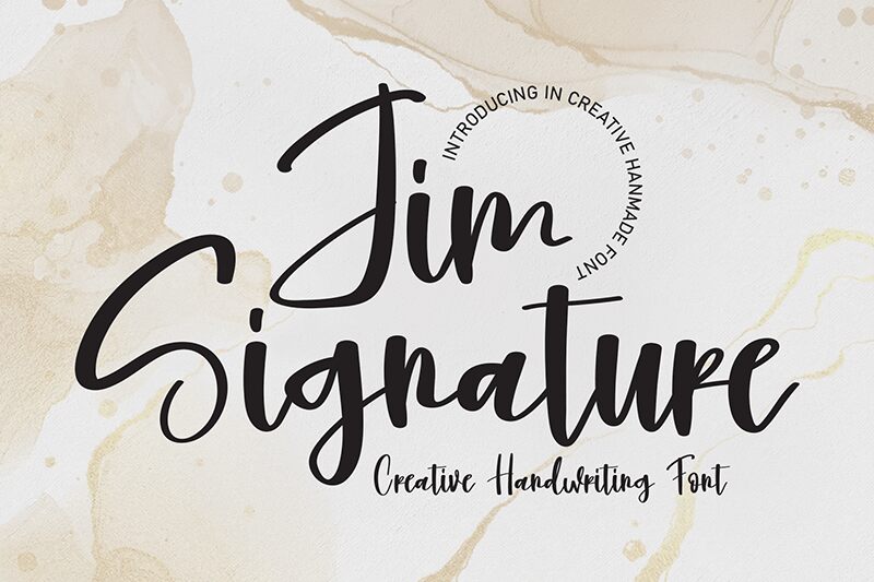 Jim Signature الخط