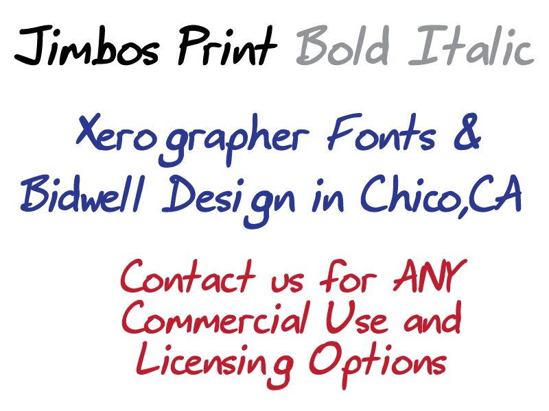 JimbosPrint Carattere