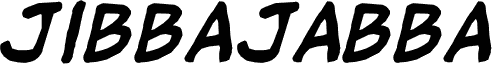 jibbajabba ExtraBold Italic