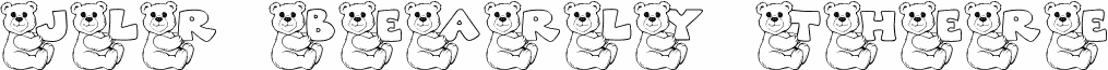 Попередній перегляд шрифту JLR Bearly There