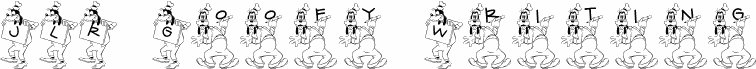 JLR Goofy Writing